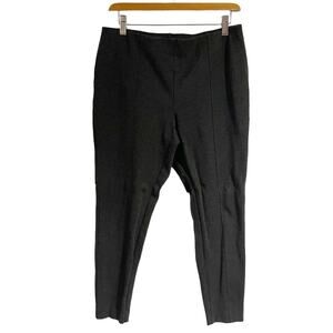 J Jill Ponte Leggings women Size medium petite charcoal gray cropped
